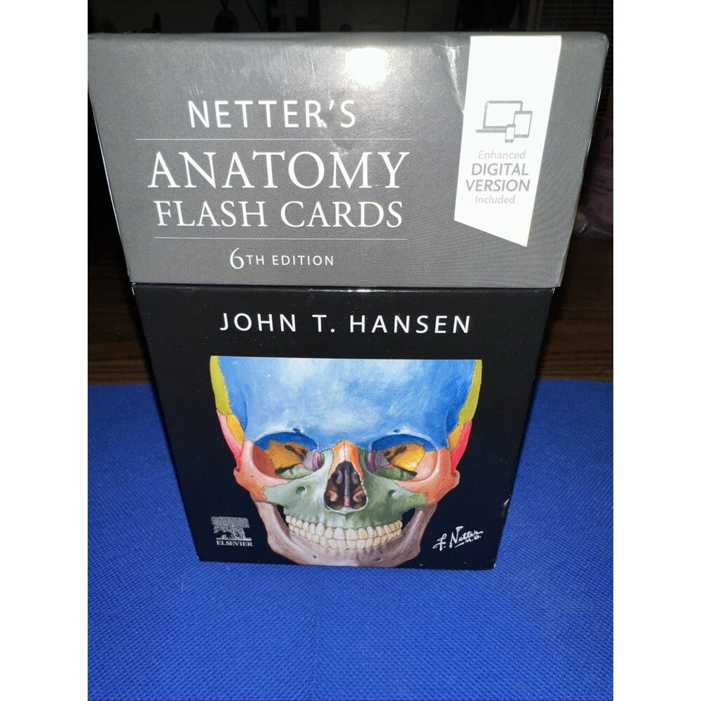 Netter Basic Science Ser.: Netter's Anatomy Flash Cards by John T. Hansen (2022,